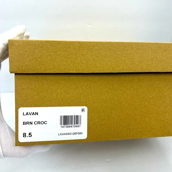 STEVE MADDEN LAVAN WOMEN’S BOOTS BROWN CROCODILE PRINT, UPPER LEATHER, SIZE 8.5 - Picture 16 of 16